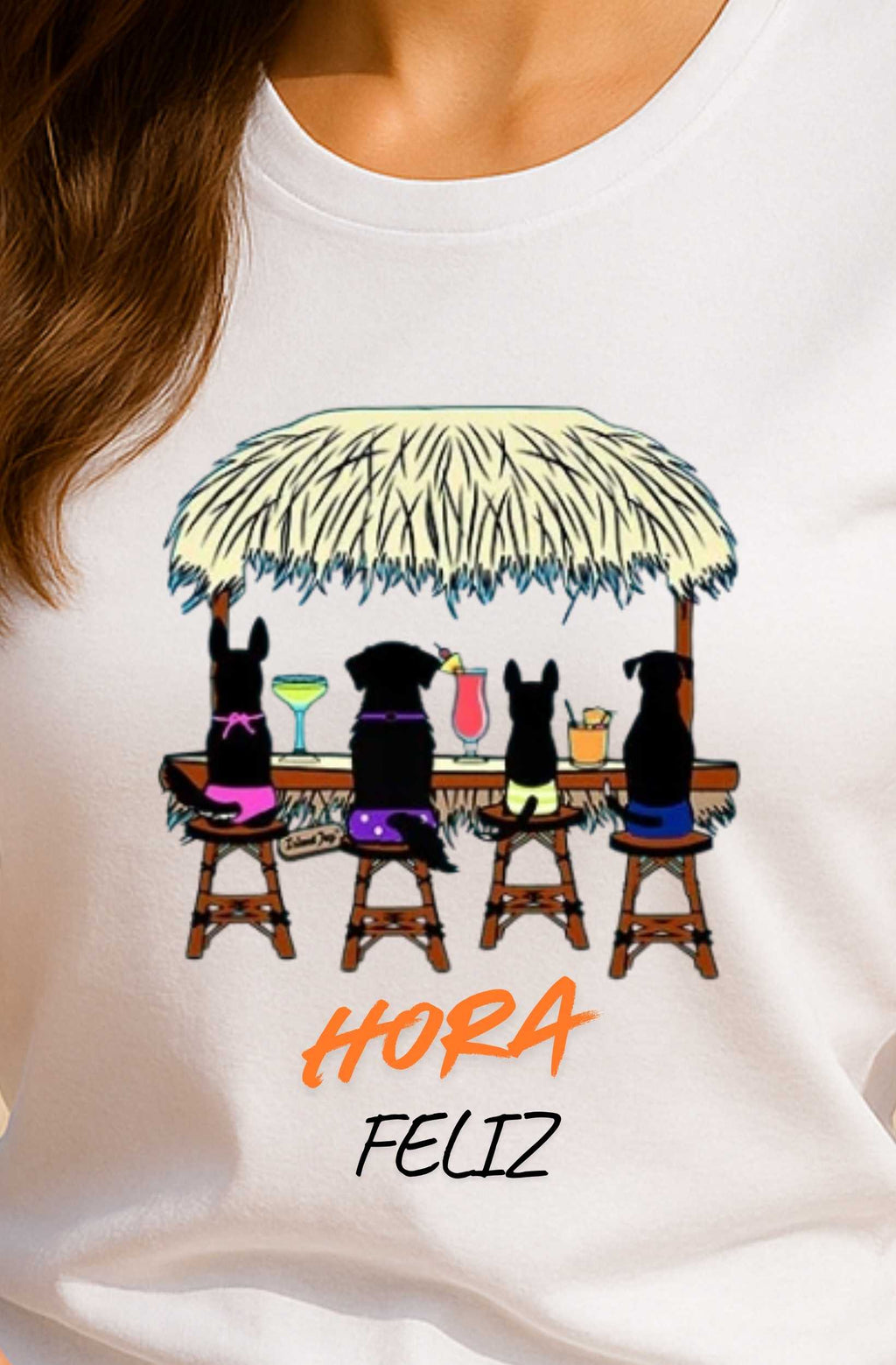 Blusa de Playa para Mujer Modelo Hora Feliz