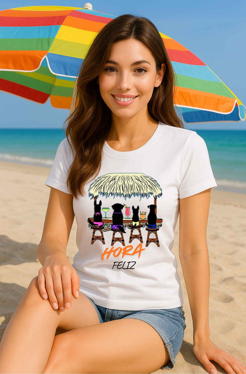 Blusa de Playa para Mujer Modelo Hora Feliz