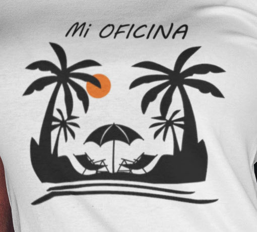 Playera Tank Top blanca  personalizada con el nombre de  tu playa favorita |