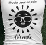 Blusa Tank Top  personalizada con nombre de tu  playa favorita |Modo bronceado Activado