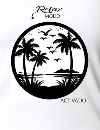 Playera blanca manga corta de Mujer MODELO RELAX RELAX