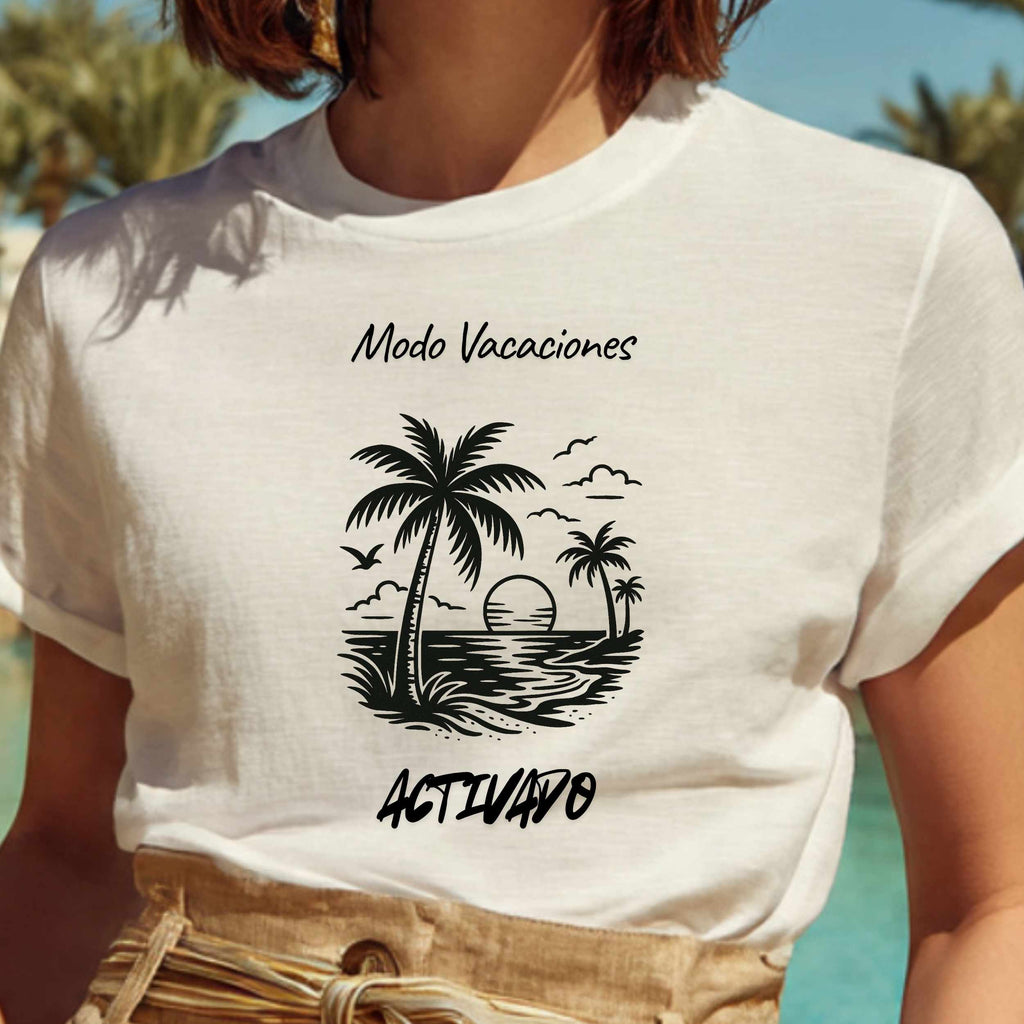 Blusa de Dama para La Playa Modelo Modo Vacaciones Activado