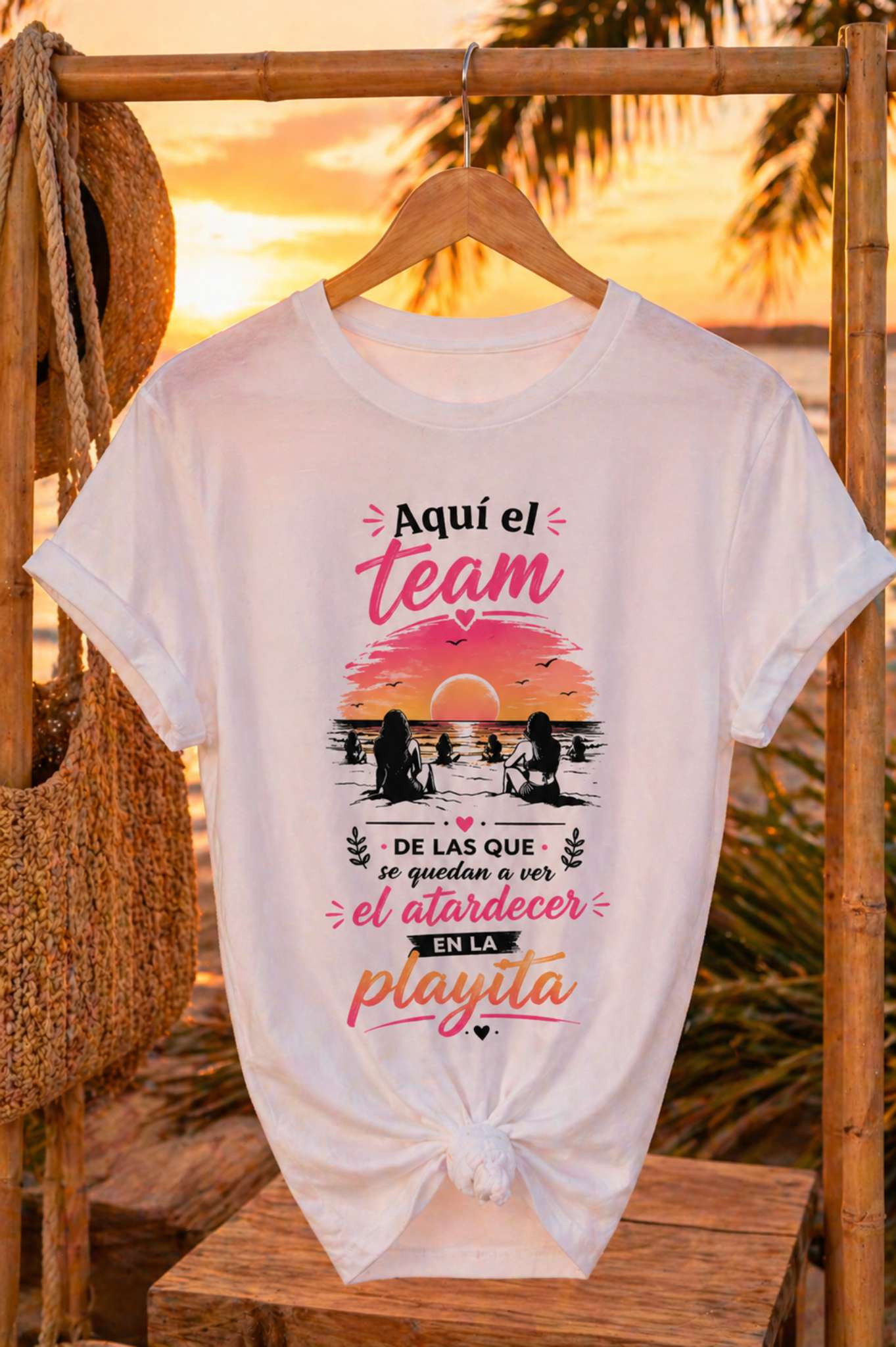 Playera para la Playa "Team Atardecer "