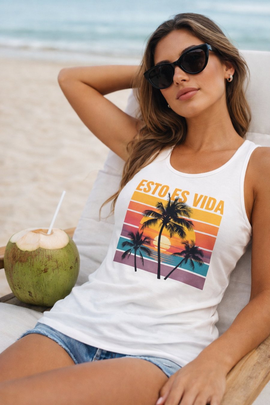 Tank Top de Mujer Modelo "Esto es Vida"
